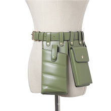 Chic Fanny Pack Women PU Leather Waist Belt Bag Girls Crossbody Bags Disco Waist pack luxury handbags Fashion designer chest bag